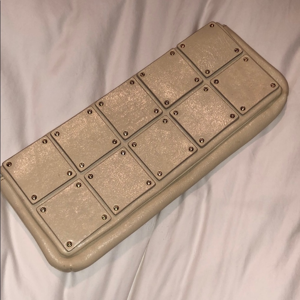 Kate Spade clutch (nude with gold)